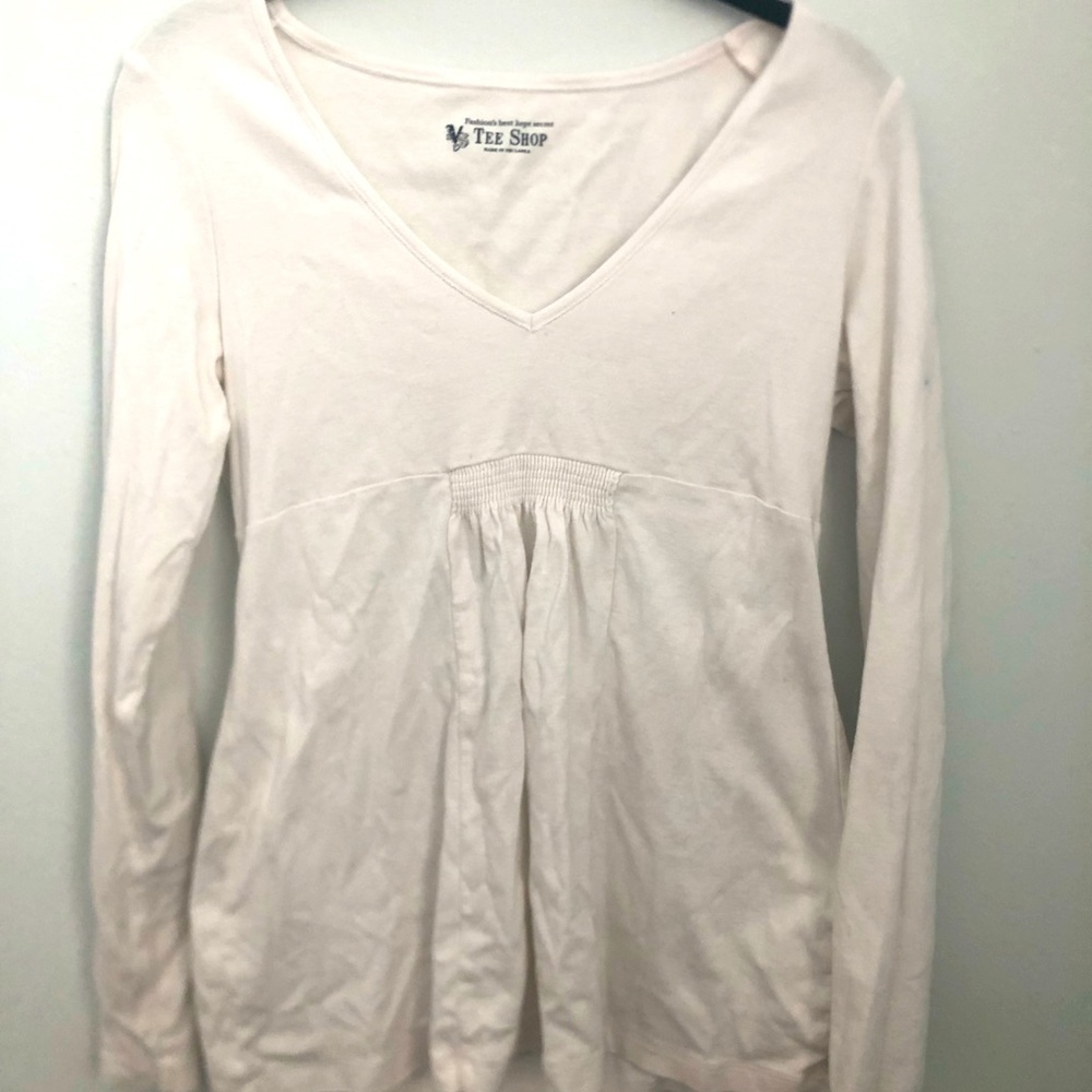 Tee Shop White Large Long T-Shirt